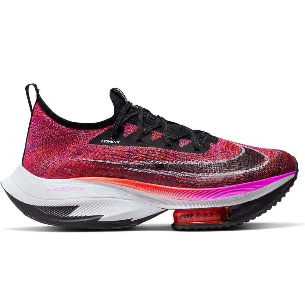 Nike Women's Pink Multi Flyknit Running Shoes - Picture 2 of 11